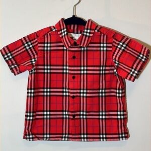 Burberry Baby Red Check Shirt